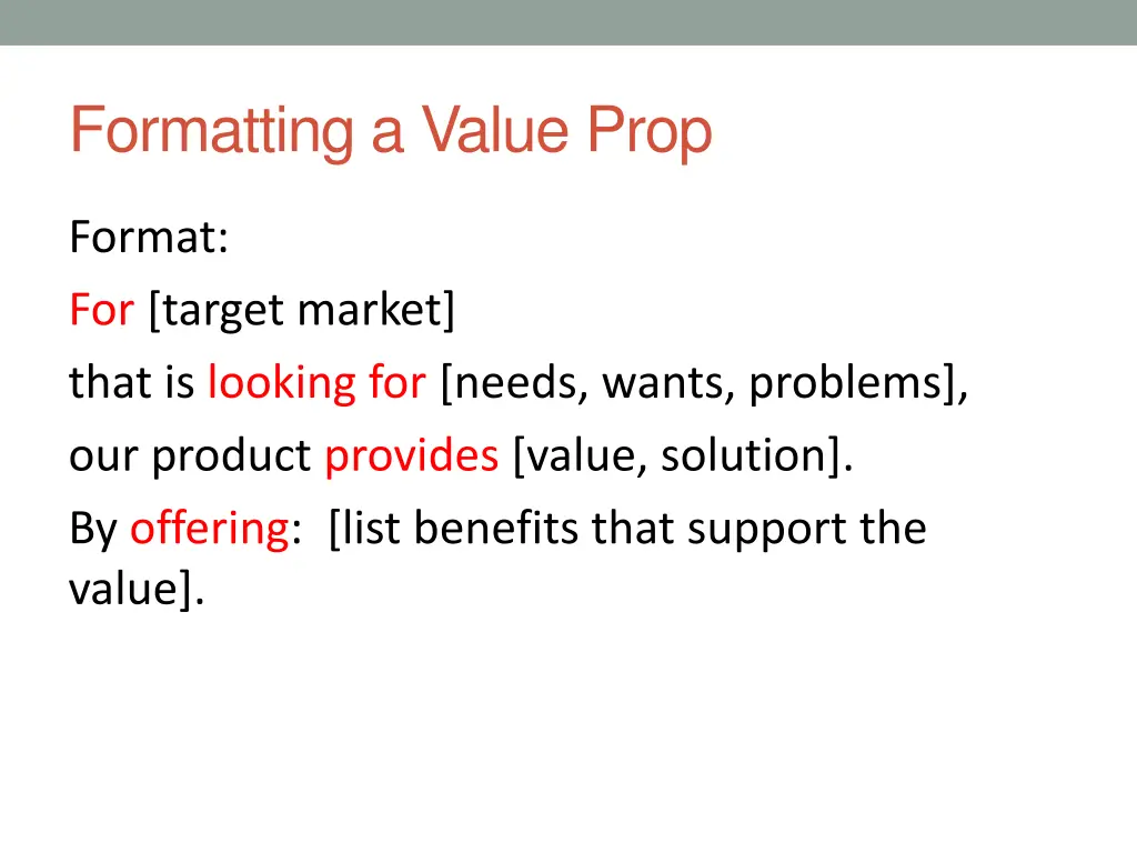formatting a value prop