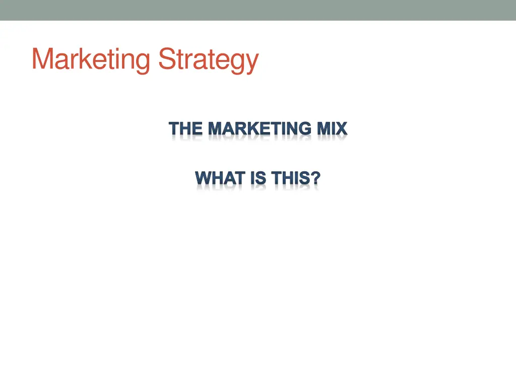 marketing strategy