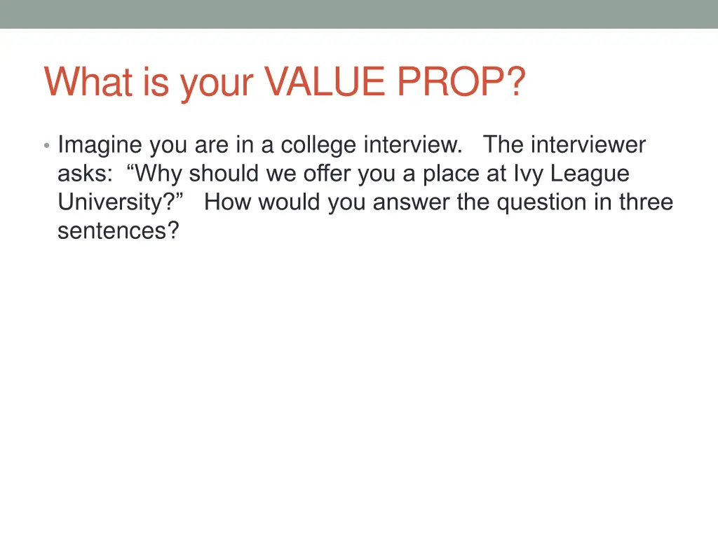 what is your value prop
