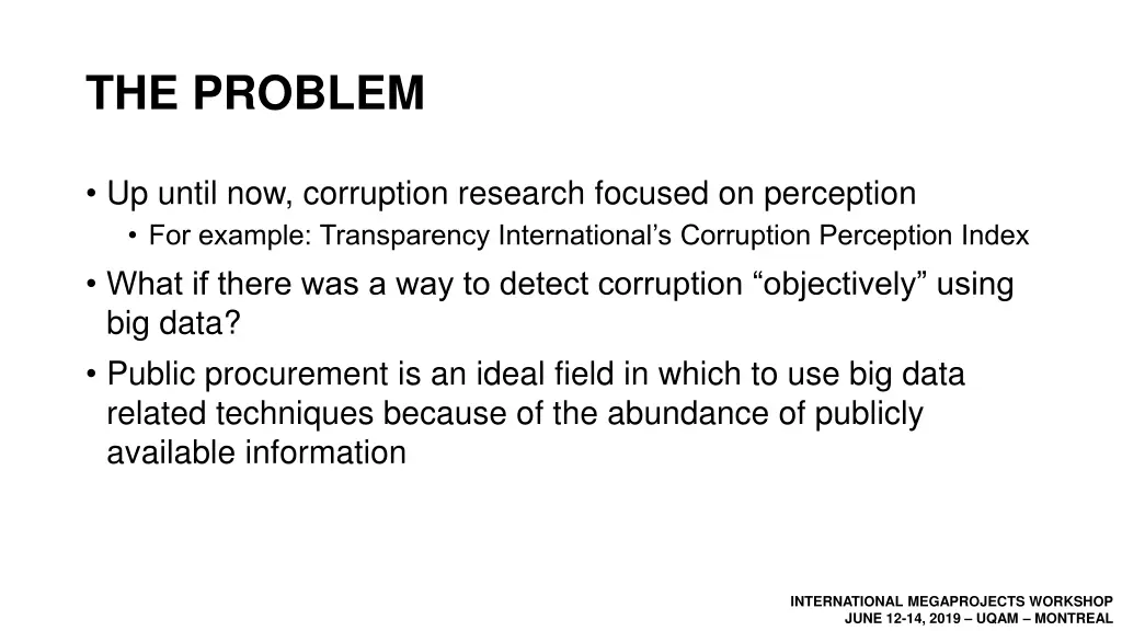 the problem