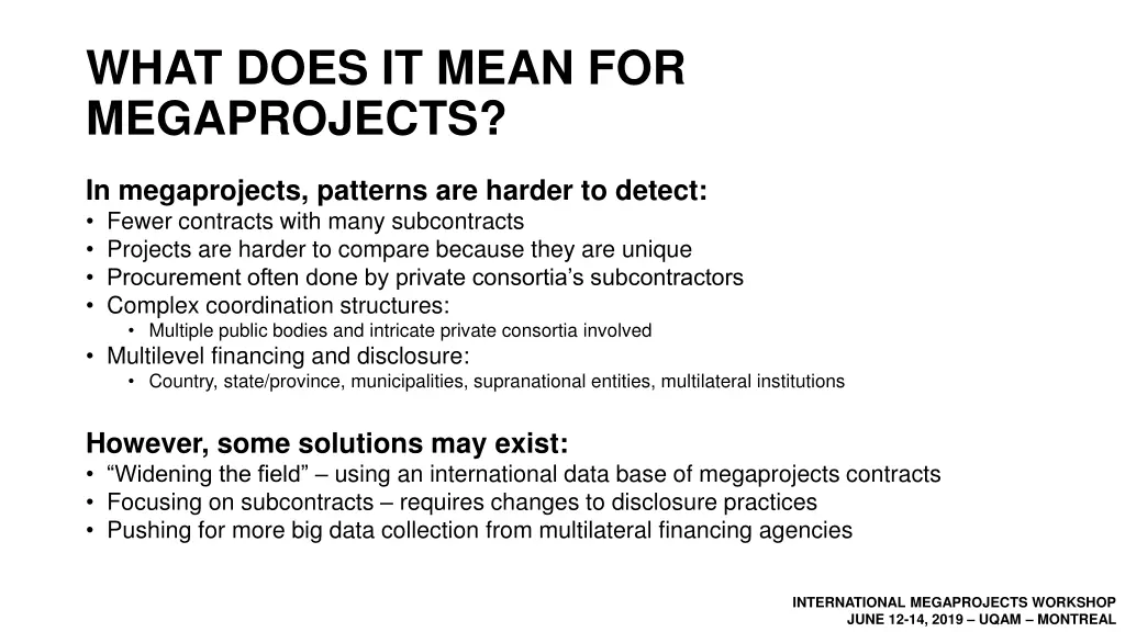 what does it mean for megaprojects