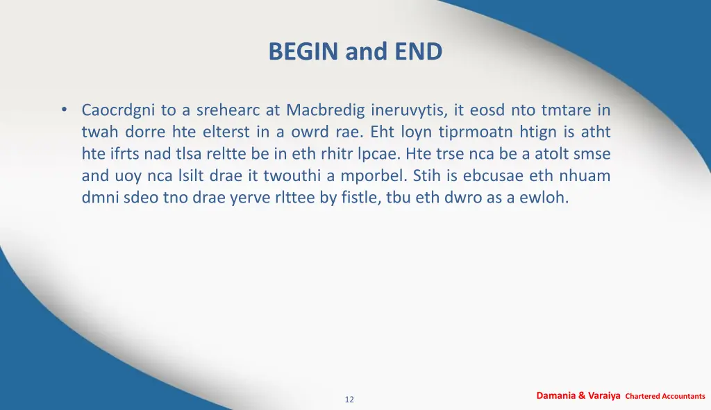 begin and end 1