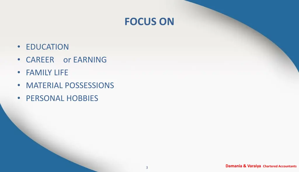 focus on