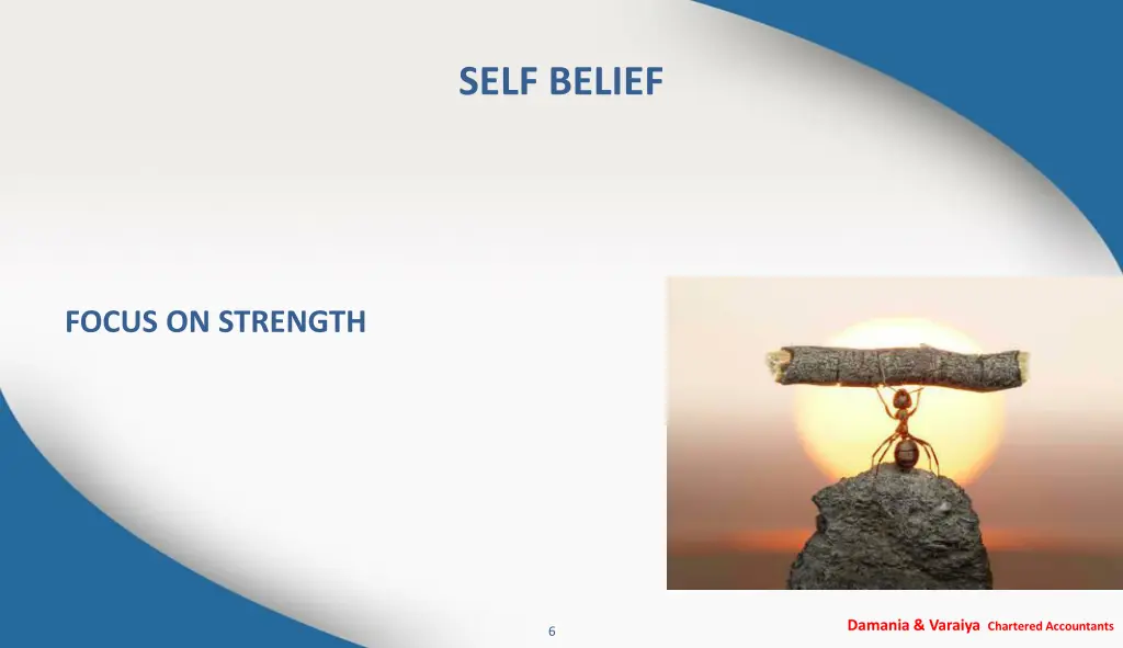 self belief