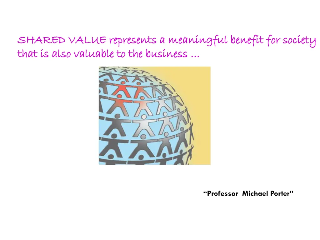 shared value represents a meaningful benefit