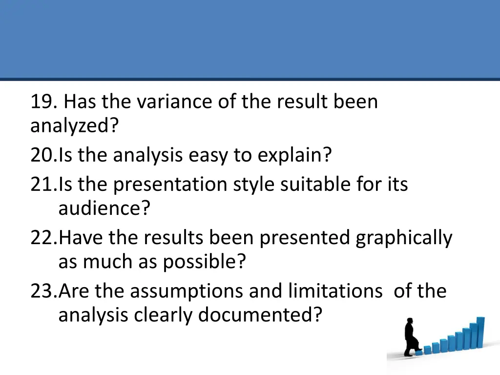 19 has the variance of the result been analyzed