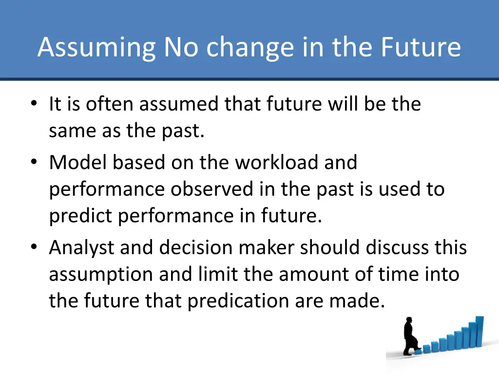 assuming no change in the future
