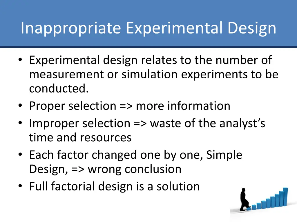inappropriate experimental design