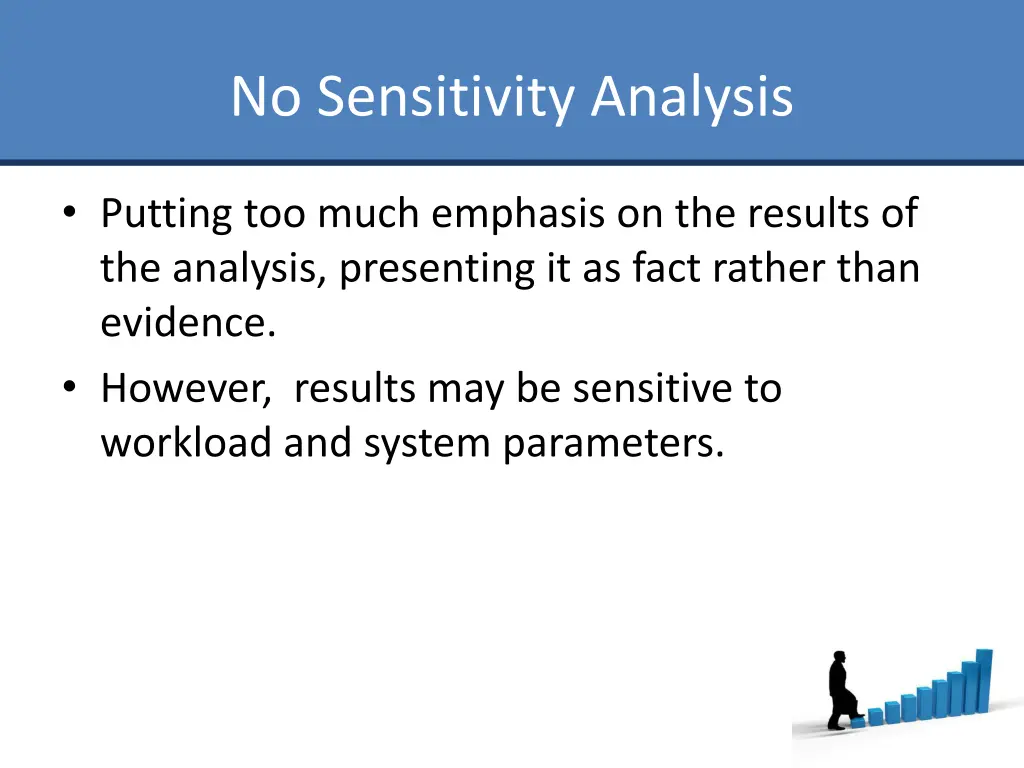no sensitivity analysis
