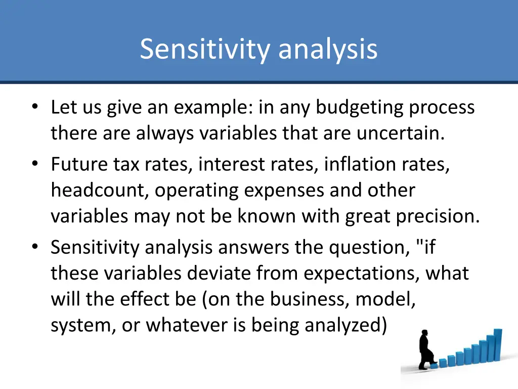 sensitivity analysis