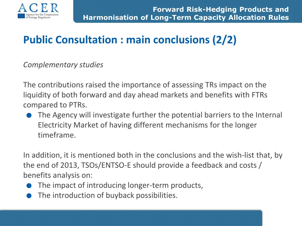 forward risk hedging products and 1