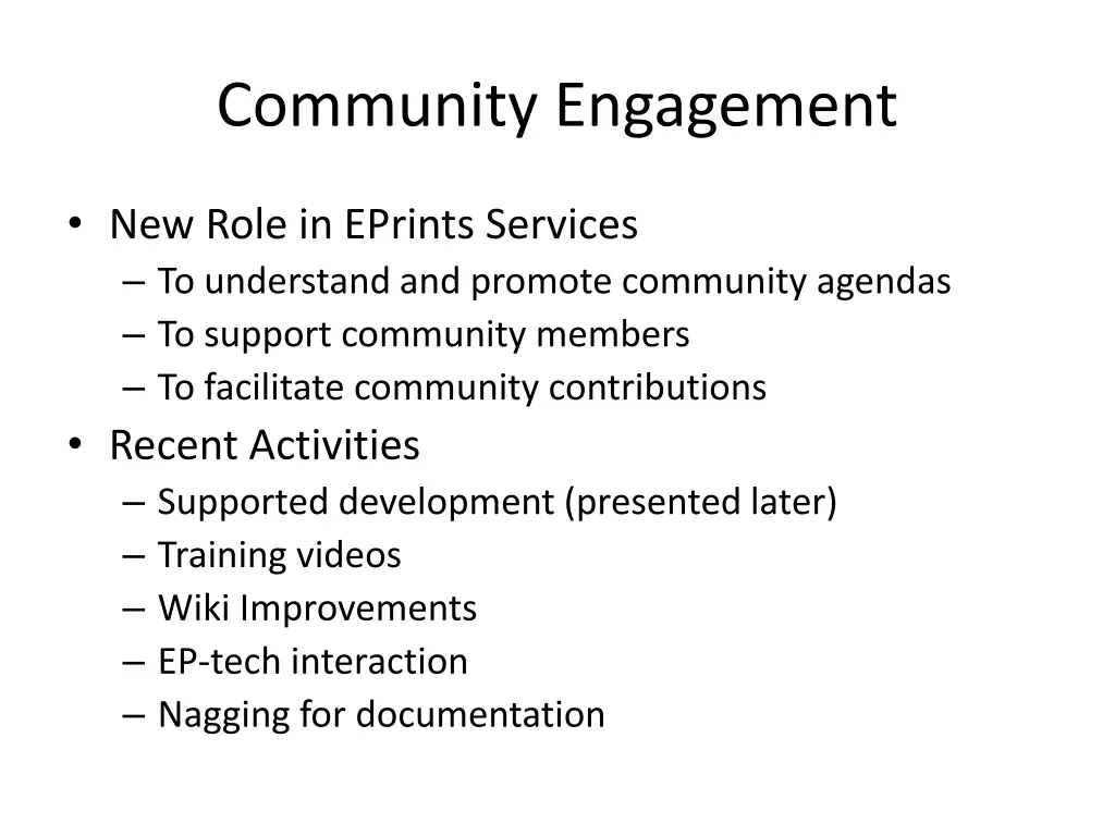 community engagement
