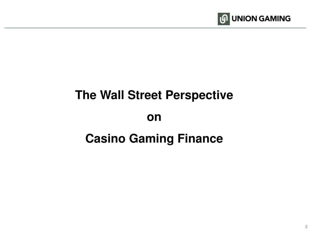 the wall street perspective