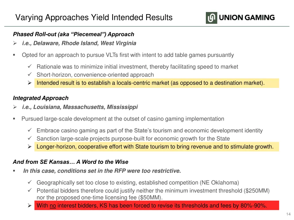 varying approaches yield intended results