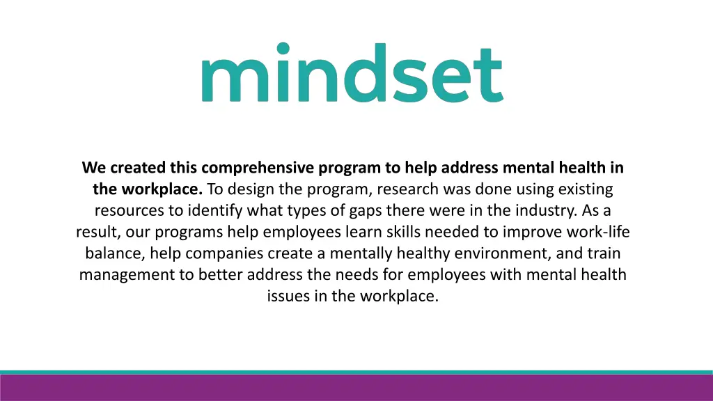 we created this comprehensive program to help