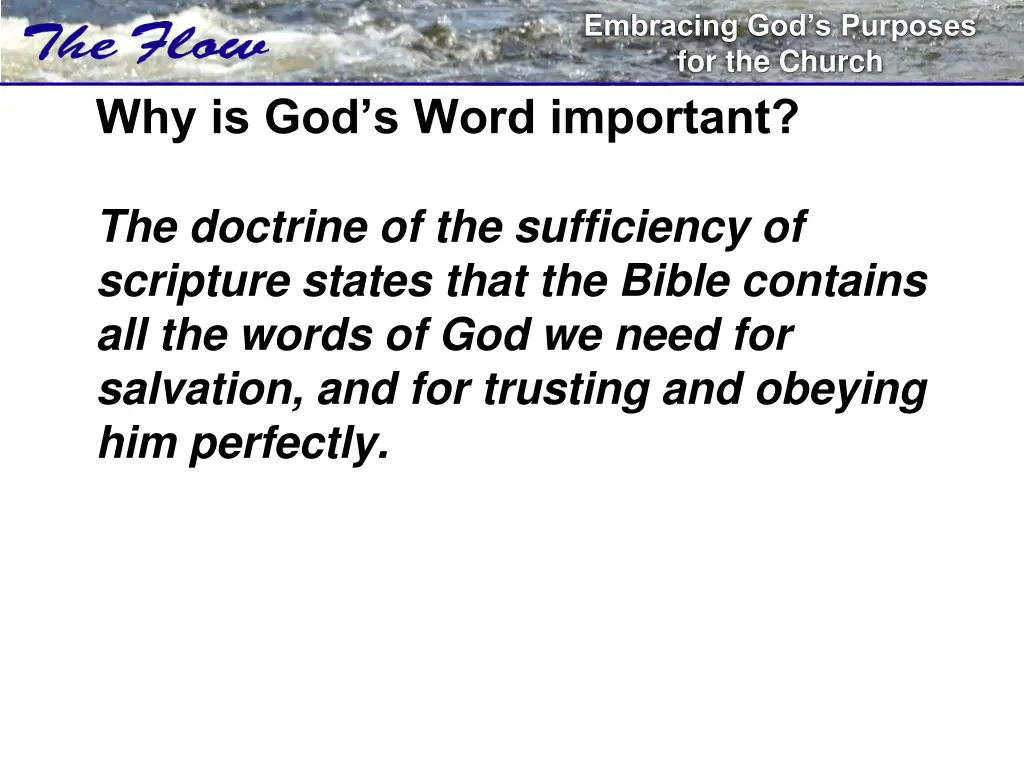 embracing god s purposes for the church 1