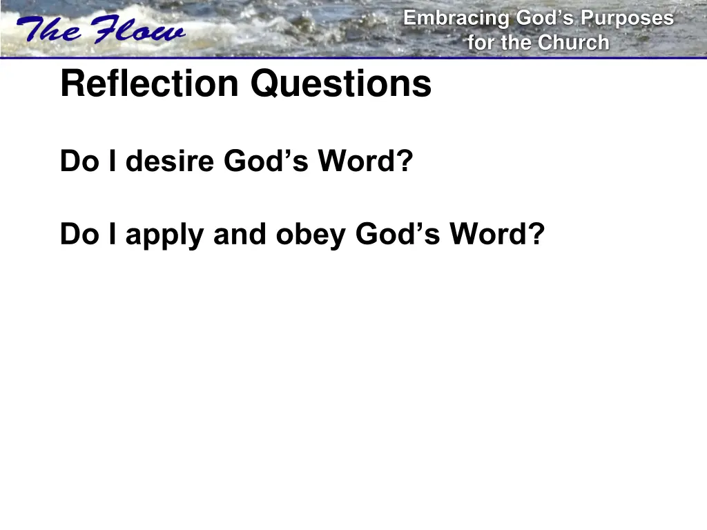 embracing god s purposes for the church 7