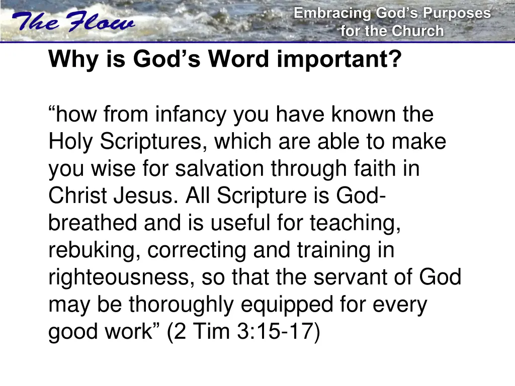 embracing god s purposes for the church