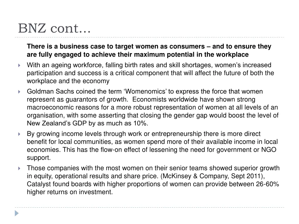 bnz cont