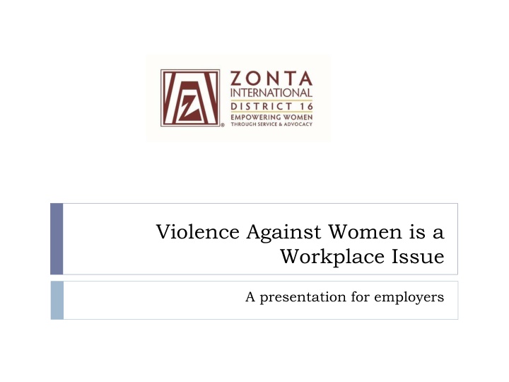 violence against women is a workplace issue