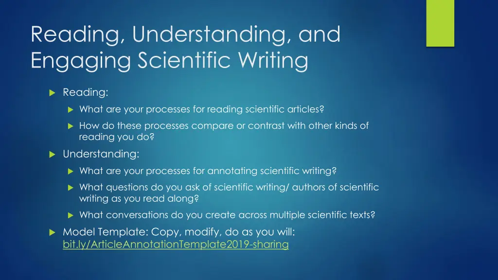 reading understanding and engaging scientific