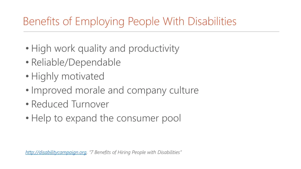 benefits of employing people with disabilities