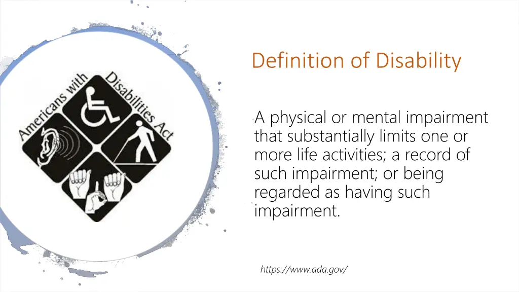 definition of disability