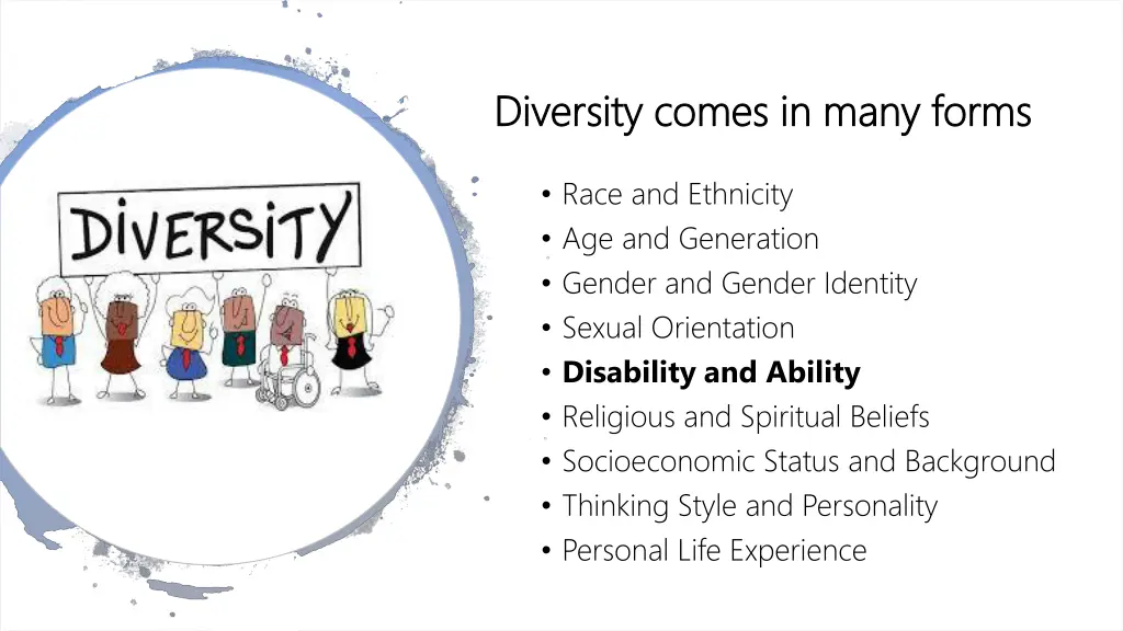 diversity comes in many forms diversity comes