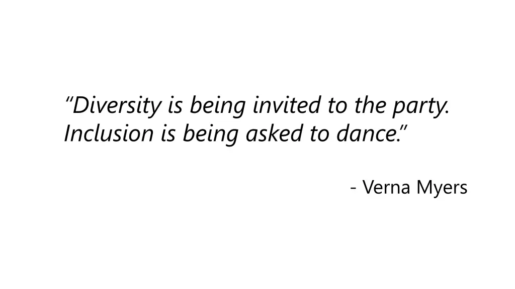diversity is being invited to the party inclusion