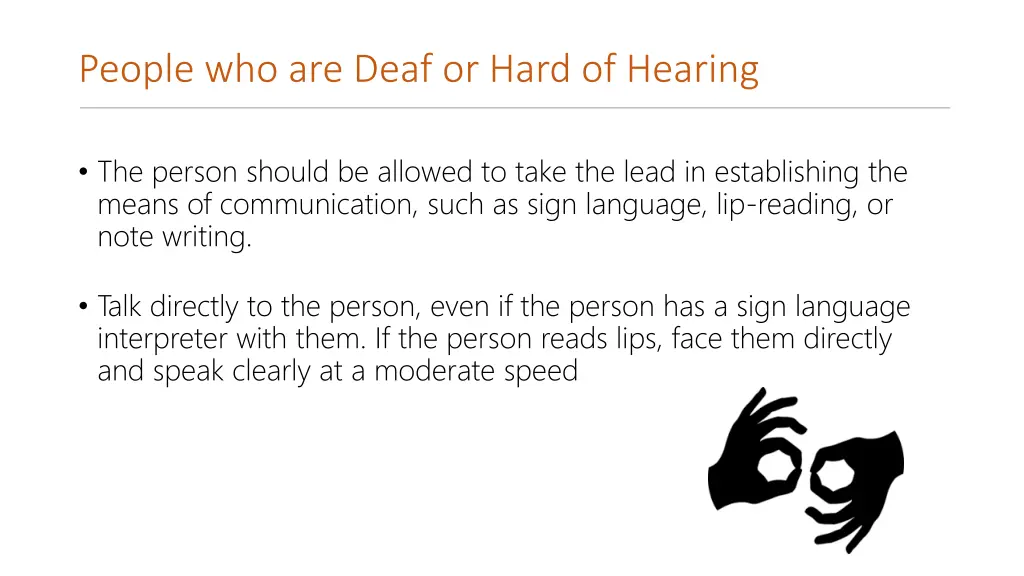 people who are deaf or hard of hearing