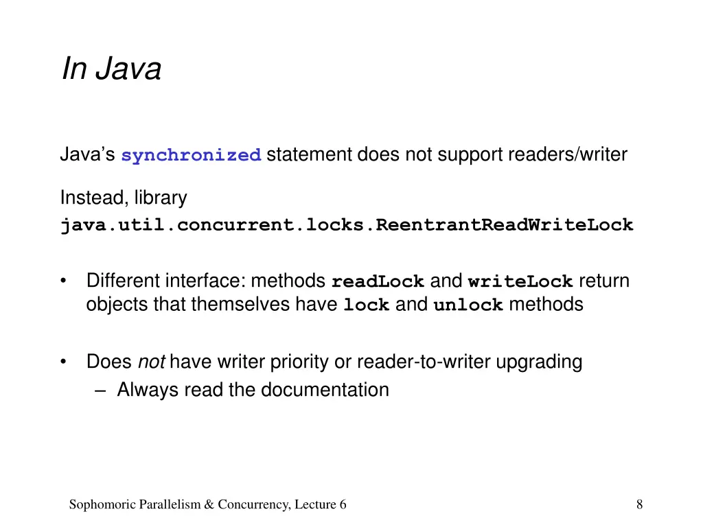 in java