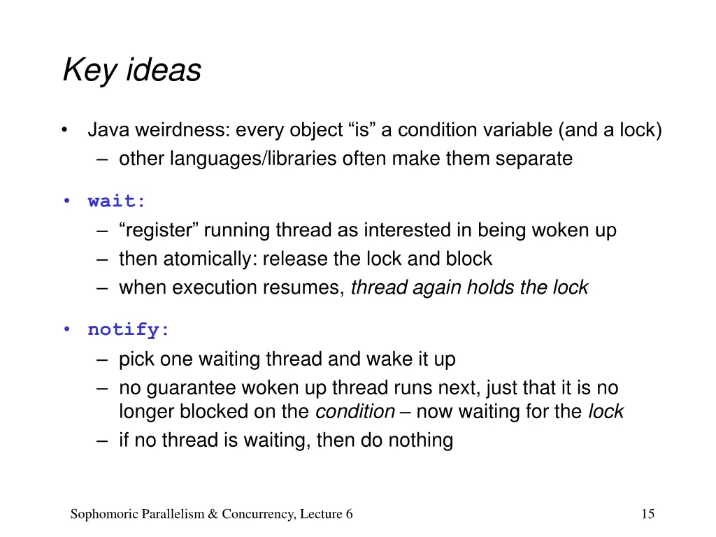 key ideas