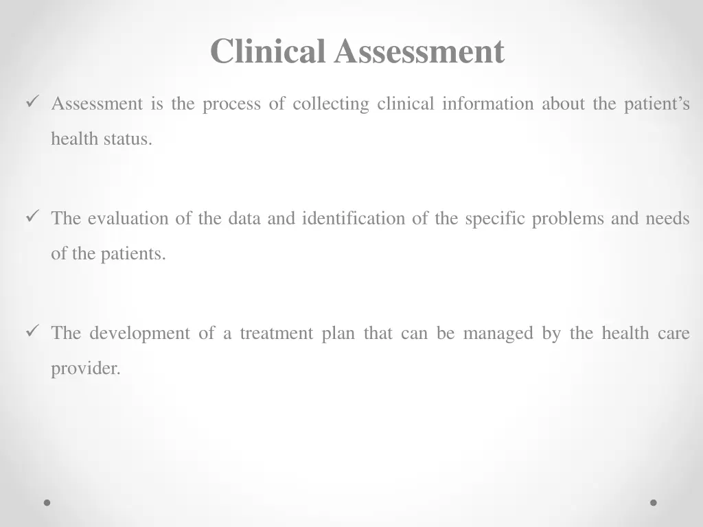 clinical assessment 1