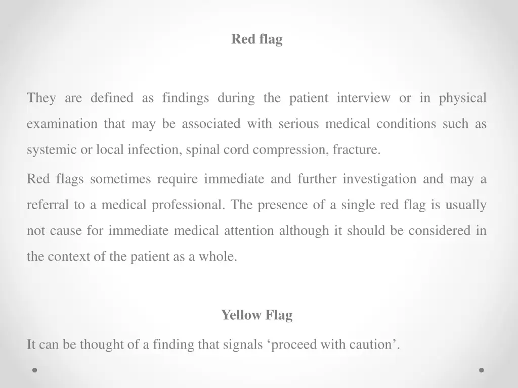 red flag