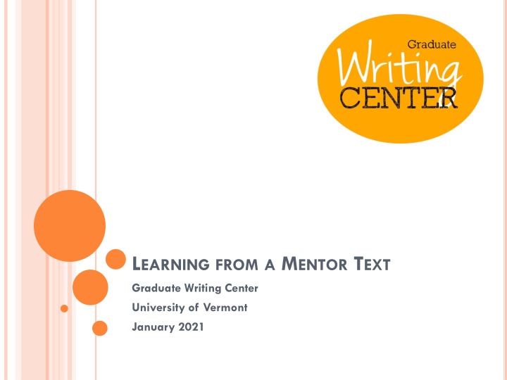 l earning from a m entor t ext graduate writing