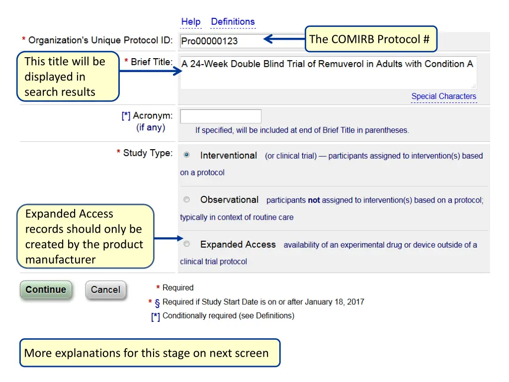 the comirb protocol