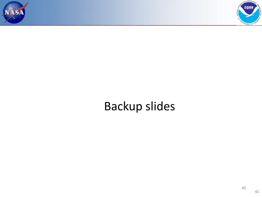 backup slides