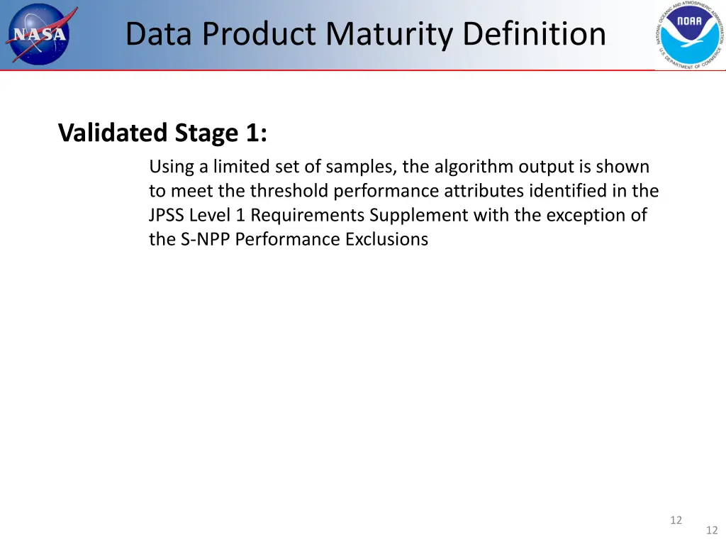 data product maturity definition