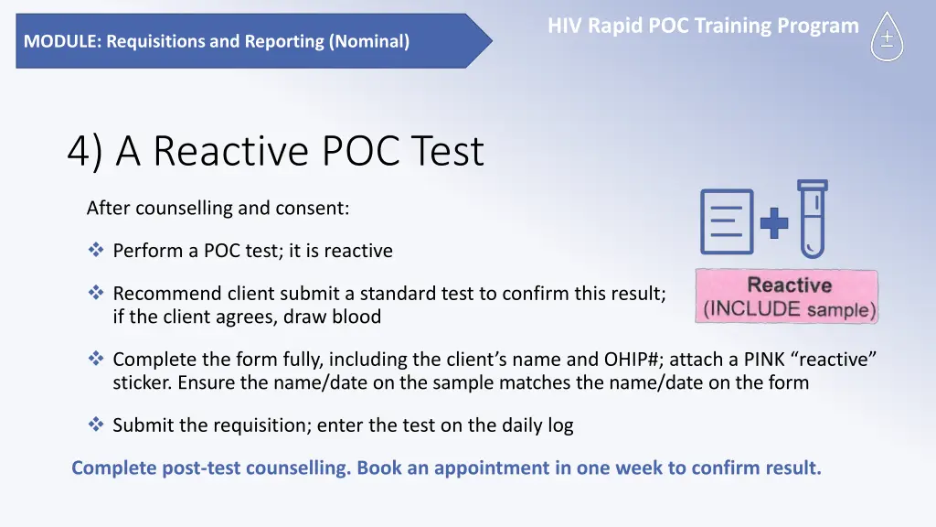 hiv rapid poc training program 14