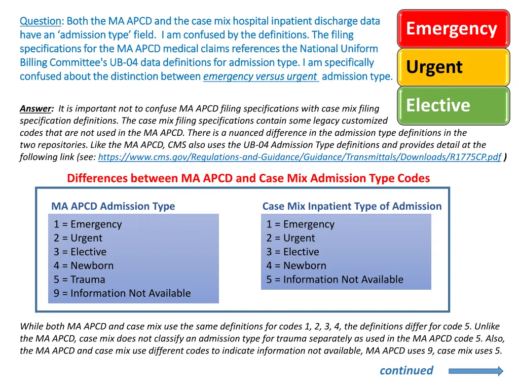 question question both the ma apcd and the case
