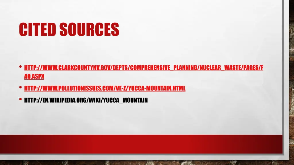 cited sources
