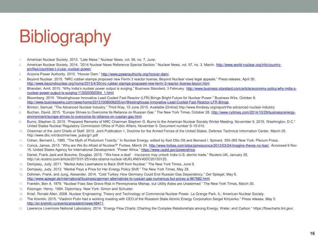 bibliography