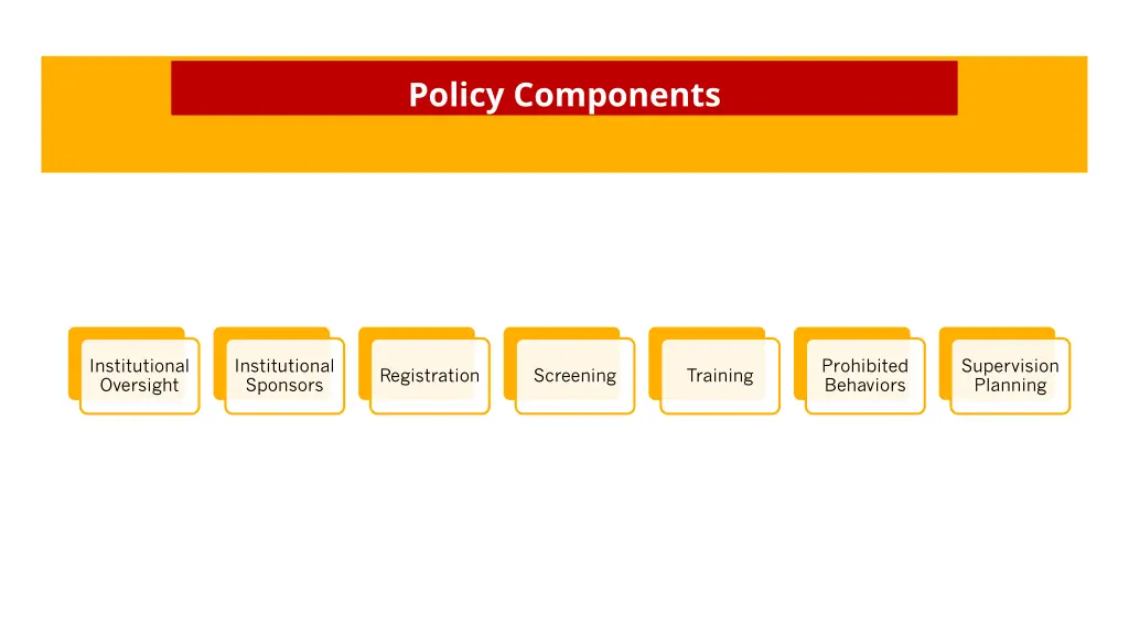 policy components