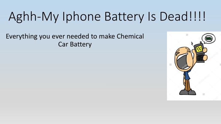 aghh my iphone battery is dead