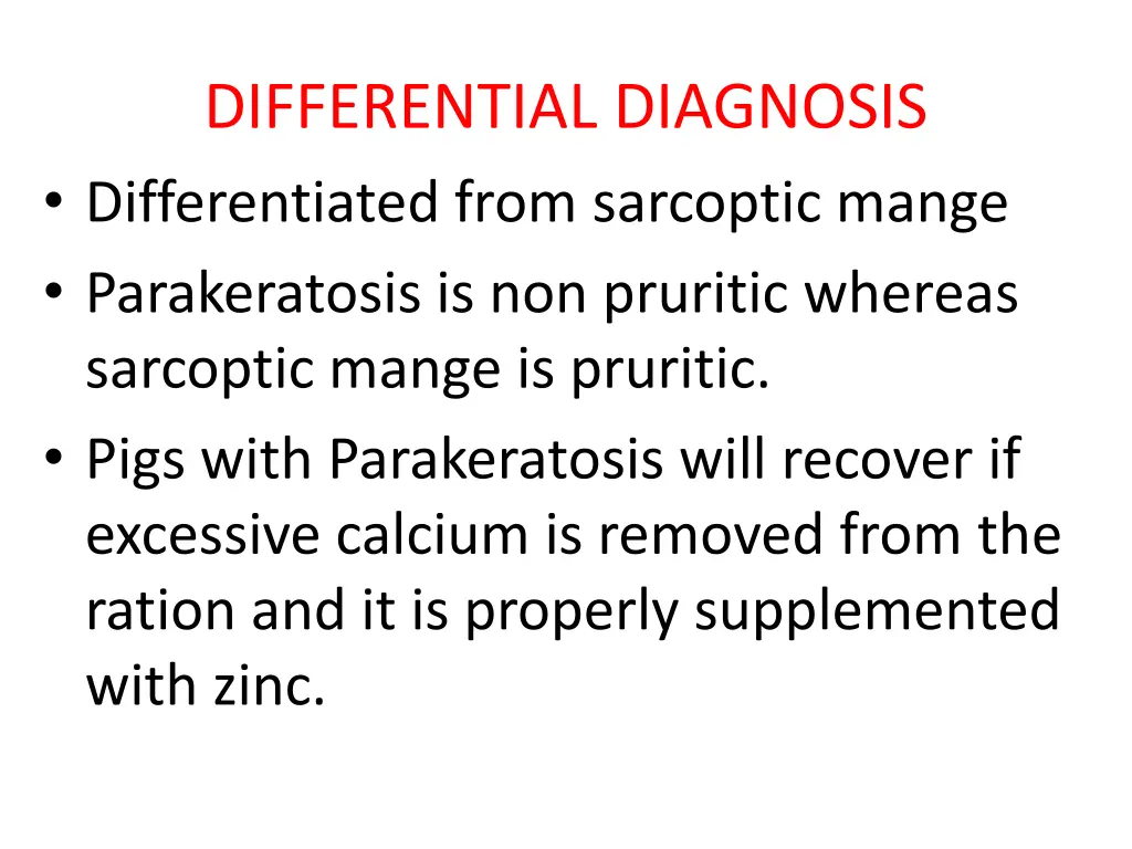 differential diagnosis differentiated from