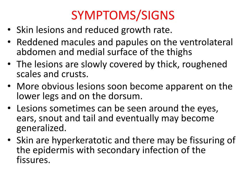 symptoms signs