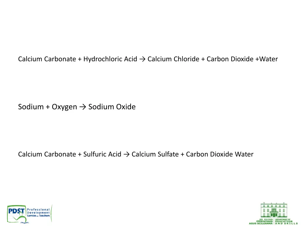 calcium carbonate hydrochloric acid calcium