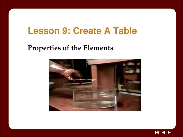 lesson 9 create a table