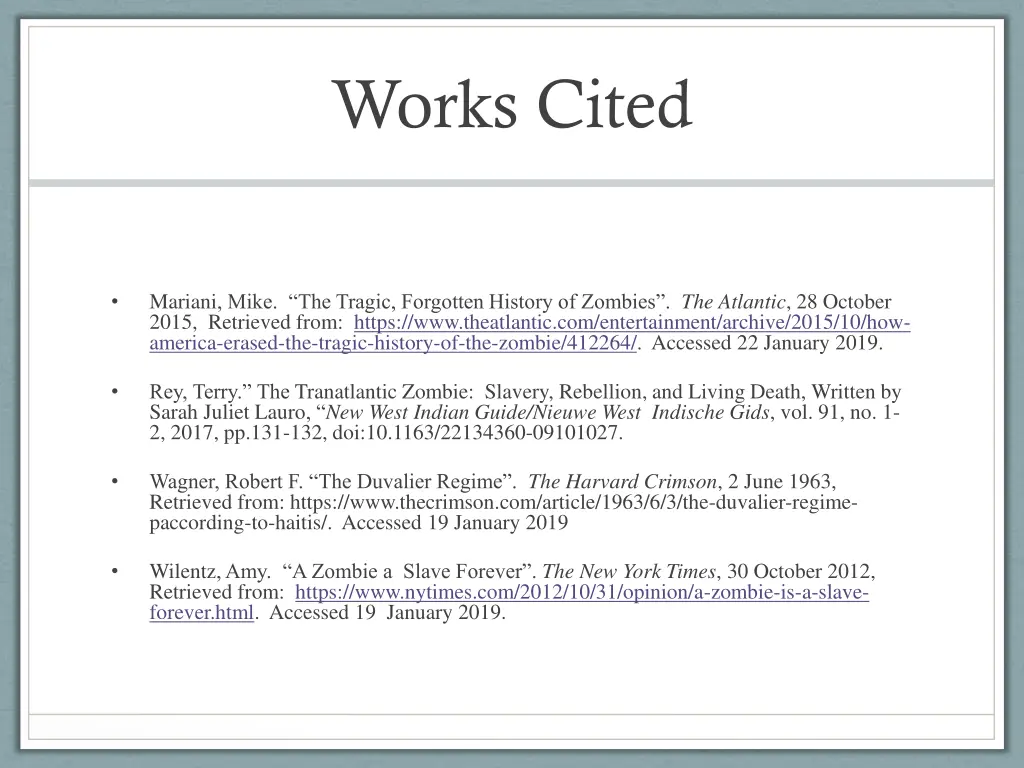 works cited