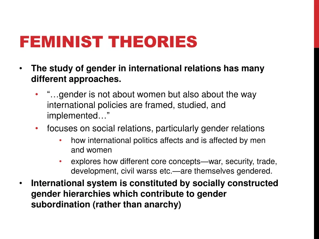 feminist theories